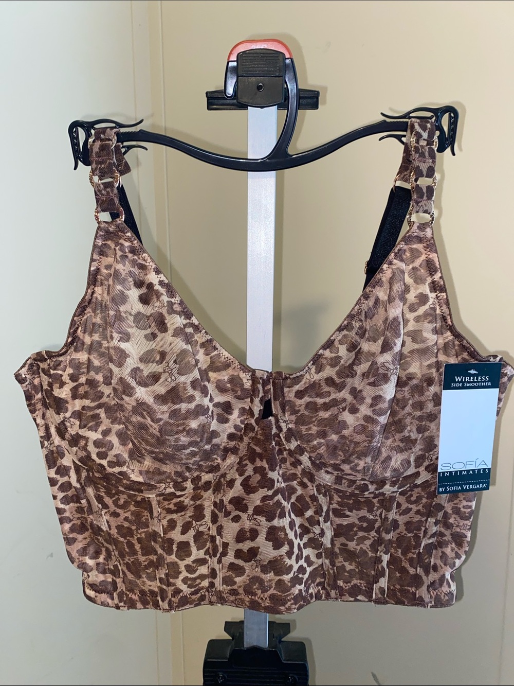 sofia by sofia vergara Brown Leopard Unlined Demi Bra